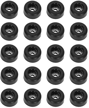 Adam Hall Hardware 4900S M20AH Set 20 x Gummifuß 25 x 11 mm Schwarz, rutschhemmend