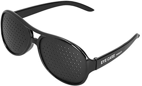 KIMISS Unisex Vision Care, PC Anti Myopia Spectacles Pinhole Glasses Pinhole Glasses for Improving Vision Improver GlassesAdults Style (Adult)