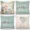 Kissenbezug 40x40 Outdoor Kissen Frühling Grün Eukalyptus Blätter Vase Sofakissen Dekokissen Couchkissen Bezüge Kissenhülle Sommer Pflanze Zierkissenbezug für Sofa Wohnzimmer Bett Garten Haus 4er Set