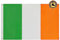 Irische Flaggen, 90 x 150 cm, für den Außenbereich, strapazierfähig, mit genähten Streifen, strapazierfähige Irland-Flagge, 90 x 152 cm, Polyester-Material mit 2 Metallösen, 4 Reihen Nähten