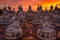 adrium Acryl-Bild 90 x 60 cm: Viele Statue Buddha-Bild bei Sonnenuntergang im Süden von Thailand (163287707)