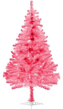 Pink Christmas Tree, 180cm or 6ft Christmas Tree for Decor, Small Christmas Tree with 550 Tips, Artificial Xmas Christams for Holiday Decorations, Home, Party, Outddor