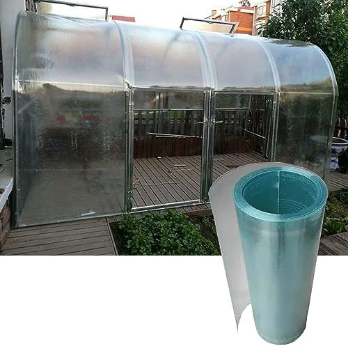 Hojas de Policarbonato Placas de Techo de Plástico,Panel de Iluminación Diurna,Protección UV a Prueba de Lluvia,Revestimiento para Techo Invernadero Cocheras,Fácil de Cortar (0.6x1m)