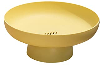 AUklOPVZZ ABS frutero Color sólido reemplazo desmontable sala de estar Snack Nut caramelo galleta bandeja cesta Accesorios, Amarillo