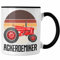 Trendation - Ackerdemiker Tasse Geschenk für Landwirt Kaffee-Becher Geschenkidee Bauer Landwirtin Bauernhof Acker (Schwarz)
