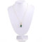 MINGZE Schmuck Display Ständer, weiße Samt Halskette Anhänger Kette Brust Display Ständer, Höhe 22 Zentimeter, Breite 15 Zentimeter, weißes Leder mit Baumwolle
