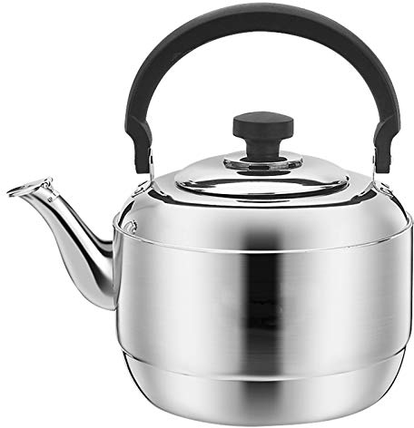 VejiA Hervidor con silbido Tetera-Tetera Tetera de 5 litros con Silbato, Adecuada para Cocina de inducción, Estufa de Gas, etc.