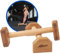 A2Z SPORT® Liegestützgriffe Holz Handstand Griffe - rutschfeste Parallettes Calisthenics Griffe Liegestütze - Push Up Bars für In- und Outdoor-Krafttraining Fitness Yoga (Paar)
