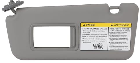 Visera Solar del Lado Izquierdo del Conductor para 2004-2005, Visera Gris para Automóvil con Espejo de Maquillaje Incorporado, Visera Solar para Automóvil, Protección UV,