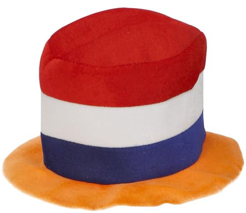 Folat 24277 Orange Niederländisch Kingsday Fußball-Europameisterschaft - Hut - Orange/RotWeißBlau
