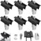 Pannelli Solari Fotovoltaici Morsetto Centrale Supporto per Modulo Solare In Alluminio Morsetto Centrale per Pannello Solare Kit Staffa di Montaggio per Pannello Solare per Tetto,Camper,Letto(6 Pezzi)
