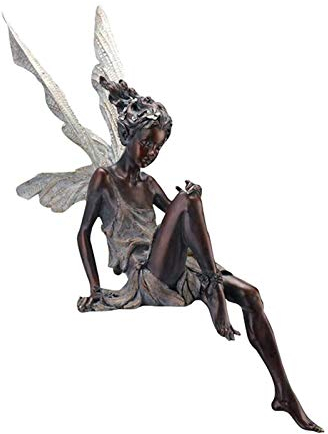 Sitzende Fee Gartendeko Figuren Gartenfiguren Für Außen Tudor Und Turek Sitzen Magische Fee Statue Harz Elfen Skulptur Mit Flügeln Gartendeko Ornament Sitzen Magische Fee Sitzende Elfen Gartenfiguren