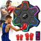 Music Boxing Machine, Wandmontiertes Boxziel mit Handschuhe, 9 Geschwindigkeiten und 9 Trainingsmodi Unterstützen Bluetooth, 6 Farbbeleuchtung, Geschenk Für Erwachsene und Kinder Exercise (Schwarz)