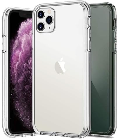 Case for iPhone 11 Pro, Crystal Clear Phone cover, Premium Flexible Cover, Transparent Shockproof for iPhone 11 Pro Case With Drop Protection, Anti-Scratch, (5.8-Inch)