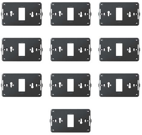 CONFEZIONE DA 10 SUPPORTI A 1 MODULO, PER CASSETTA SCATOLA 503 TONDA 1002, PER PLACCA A 1 POSTO, COMPATIBILE CON BTICINO MAGIC, SERIE TONDO', SERIE CIVILE, MASCHERINA