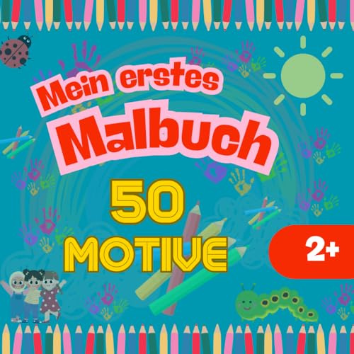 Kritzelbuch ab 1 Jahr: Liebevoll gestaltetes Malbuch für Kleinkinder ab 1 Jahr | Erstes Ausmalbuch mit großen Motiven zum Ausmalen | Förderung der ... Hand-Auge-Koordination und Konzentration