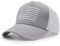 WALNOVA American Flag Trucker Cap, Adjustable Mesh Snapback USA Flag Baseball Cap for Men Women, Grey