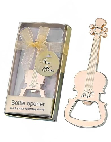 WUNZILO 1 Stück Gitarre Flaschenöffner,Musikliebhaber Bier Flaschenöffner Musikparty Flaschenöffner Metall Musik geschenke für männer