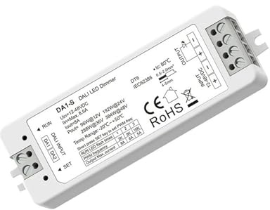 Dimmer digitale LED DALI PWM con interruttore a pulsante
