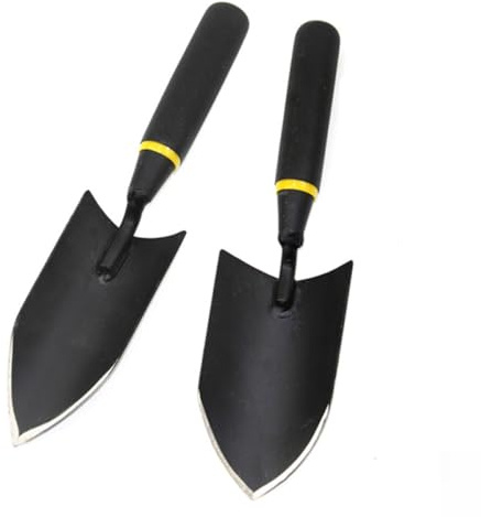 Yardenfun Dicker Manganstahl Gartenschaufel Handspaten mit Breiter Schaufel Rostfrei Ergonomisch für Gartenpflanzen und Bonsai