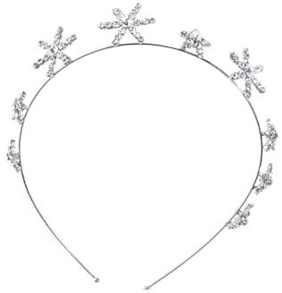 AUTSUPPL Silberner Six pointed Star Haarreif mit Strass und Perlen Eleganter Kopfschmuck für Damen Braut und Party Funkelndes Accessoire für Hochzeit Karneval und Festliche Anlässe