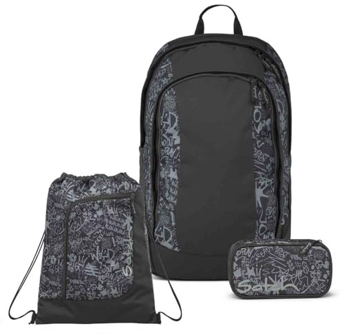 Satch Air Schulrucksack Set 3tlg. inkl. Sportbeutel (Street Ink)