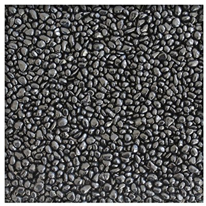 Kieskönig 500g Glaskies Glasgranulat Streudeko Tischdeko Dekosteine Glasdeko Nuggets 6-9mm Schwarz