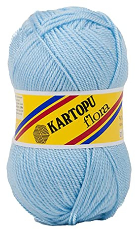 Kartopu Flora 100g Strickgarn & Häkelgarn – Farbe bitte wählen | Große Farbauswahl von leuchtenden bis dezenten Tönen – Lieblingsfarbe einfach auswählen.