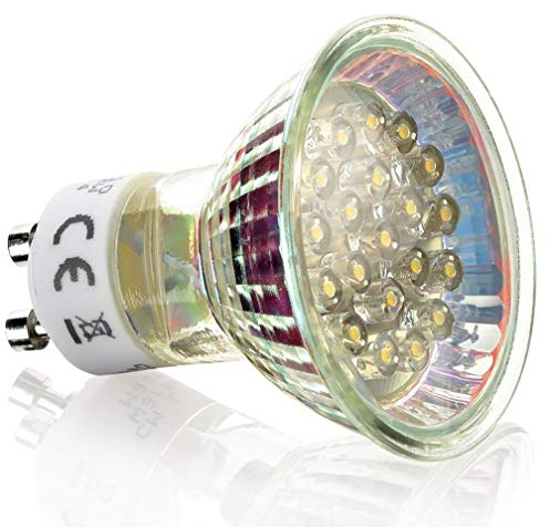 LC Light 3 Stück GU10 LED Strahler Spot Lampe Birne 230V 1,2W Warmweiß dezent indirekt Deko Leuchte