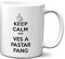 Planetacase - Taza Keep Calm and Ves a Pastar Fang - Regalo Original - 330 mL - Apta para Microondas y Lavavajillas - Taza Desayuno - Regalo Farmacéutica Psicología DJ, 1 Unidad, Cerámica