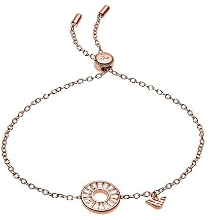 EMPORIO ARMANI Armband Für Frauen, Innenlänge: 160mm + 20mm, Größe Runder Anhänger: 13X13X2mm Rose Gold Sterling Silber Armband, EG3458221