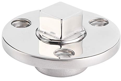 Hlyjoon Ovale Ablassschraube Edelstahlboot 2in Ablassschraube Bootsrumpf Schraublochverzierung für Marineboote Yachtschiff