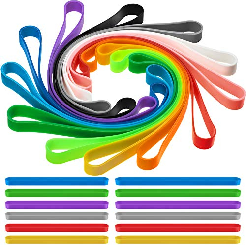 30 Stück Silikon Gummibänder Planer Bunte Gummibänder Verpackung Gummibändern für Taschen Verpackungen Notizbuch Übung im Freien, Hitze Kalt UV Beständig