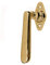 Antikas - Fensterolive in Messing poliert - Fenstergriff, Fensterbeschläge - 13,0x 6,5 cm