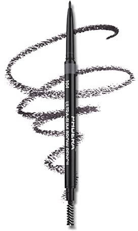 Augenbrauenstift,Ultrafeiner Augenbrauenstift,Eyebrow Pencil Wasserfest und Langanhaltend,Naturhaareffekt,Mit Augenbrauenbürste (104 Dark Brunette)