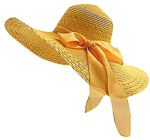Zhiyao Damen Sonnenhüte Strandmütze Strohhut Fischermütze Anglerhut UPF 50+ Elegant Hut Sommerhut Frauen Herren Hut für Gartenarbeit Reisen Wandern Angeln