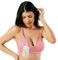 Supermom T-Shirt Nursing & Hands Free Pumping Bra with Fixed Padding - Comfortable Maternity Breast Pump Bra, Rose Pink, 36F