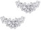 DRERIO Kristall Schuhclips Strass Silber Schuhschnallen Schmuck Schuhzubehör für Frauen, Mädchen, Hochzeit, Abschlussball, Party, High Heels