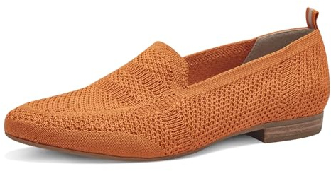 Jana Damen Slipper mit Strukturmuster Vegan, Orange (Orange), 37 EU