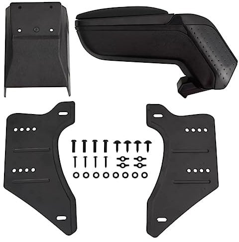 vidaXL Bracciolo per Auto Universale Nero 13x33(33-53) cm in ABS