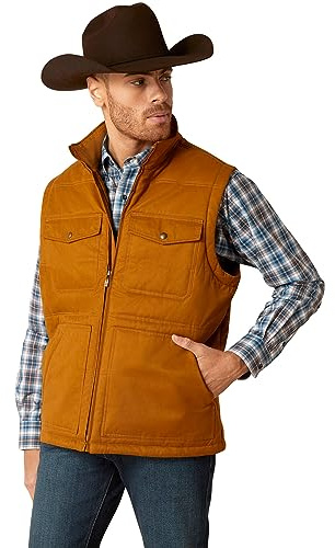 ARIAT Men's Grizzly 2.0 Canvas Conceal and Carry Jacket - Chestnut, Large
