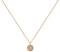 RADLEY Hatton Gardens Ladies Rose Gold Plated Sterling Silver Diamond Disc Necklace RYJ2384