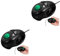 Gatuida 2pcs Ultra-portable Finger Handheld 4d Mini Trackball Mouse Wired Ideal for Laptop Desktop