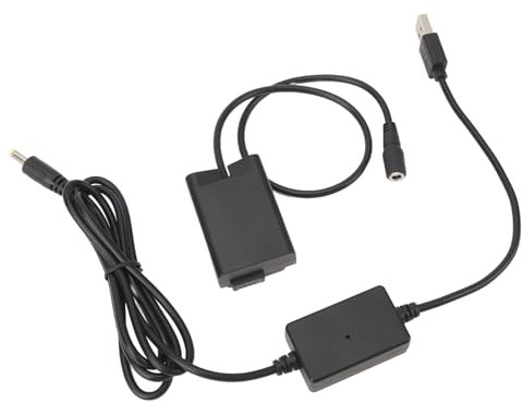 Camera Dummy Battery, USB Interface Camera Continuous Power Adapter for Z50