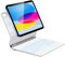 HOU Keyboard Case for iPad 11th Generation A16 2025/iPad 10th Generation 10.9“ 2022,Magnetic Adjustable Angle Stand, Multi-touch Trackpad, 7 Color Backlit, QWERTY Layout, White