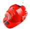 Smart Construction Schutzhelm mit 8 Lüftern und 2 Sonnenkollektoren, Bluetooth-Musik-Sicherheitshelm, USB-Aufladung, harter Hut für Bau und Heimwerker, Rot, 22000 mA