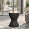 HEFZGDB Mesa Nevera 3 en 1 Polipropileno Negro Mesa Camping Mesa Comedor Mesa terraza Adecuado para Jardines, Patios y terrazas.