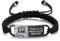 INBLUE Bracelet Personnalisé pour Homme Gravure Texte/Photo Ajustable Bracelet de Corde Tressée Fait Main pour Couple Personnalisable Bijoux Cadeau pour Saint Valentin Anniversaire - A1