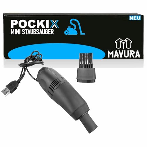 MAVURA POCKIX Mini Staubsauger USB Schreibtisch Tastatur