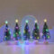 Künstlicher Weihnachtsbaum mit Beleuchtung, LED Mini Weihnachtsbaum Künstlich, Bunte Lichter Weihnachtsbaum, Tannenbaum Künstlich Klein, Tisch Weihnachtsbaum Christmas Tree Weihnachten Deko (5 Stück)